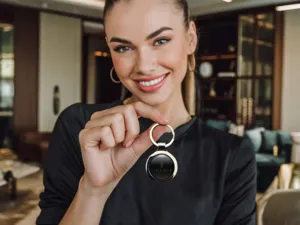Lincoln Cute Key Ring Stylish Glossy Alloy Metal